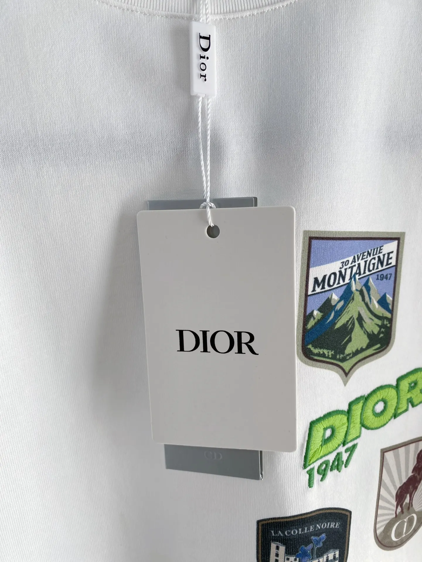Dior 白色小标短袖T恤 简约百搭款