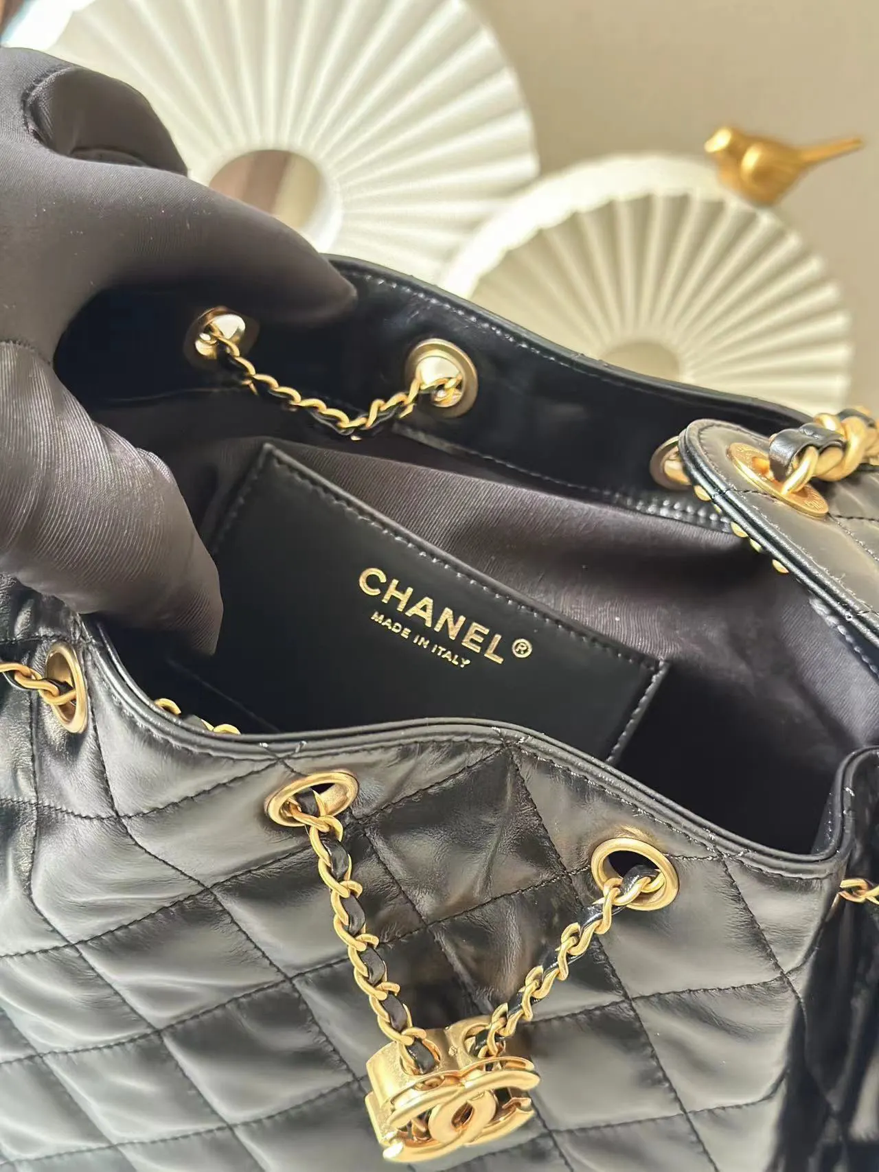 Chanel Oil Wax Sheepskin Hobo Underarm Bag One Shoulder Back Image 7 Chanel Oil Wax Sheepskin Hobo Underarm Bag One Shoulder Back Image 7