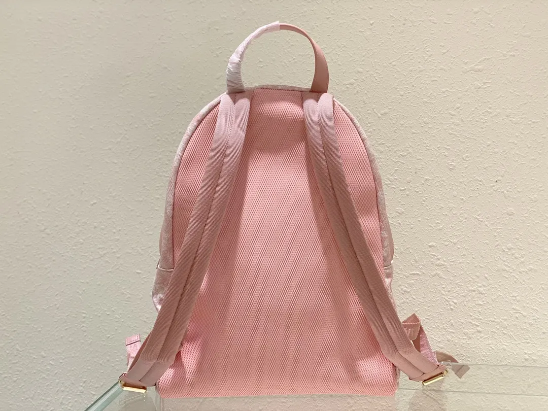 Dior 粉色 尼龙 双肩包 实用双肩款