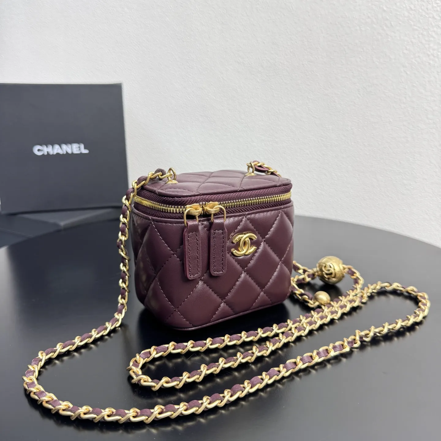 Chanel Red Chain Bag