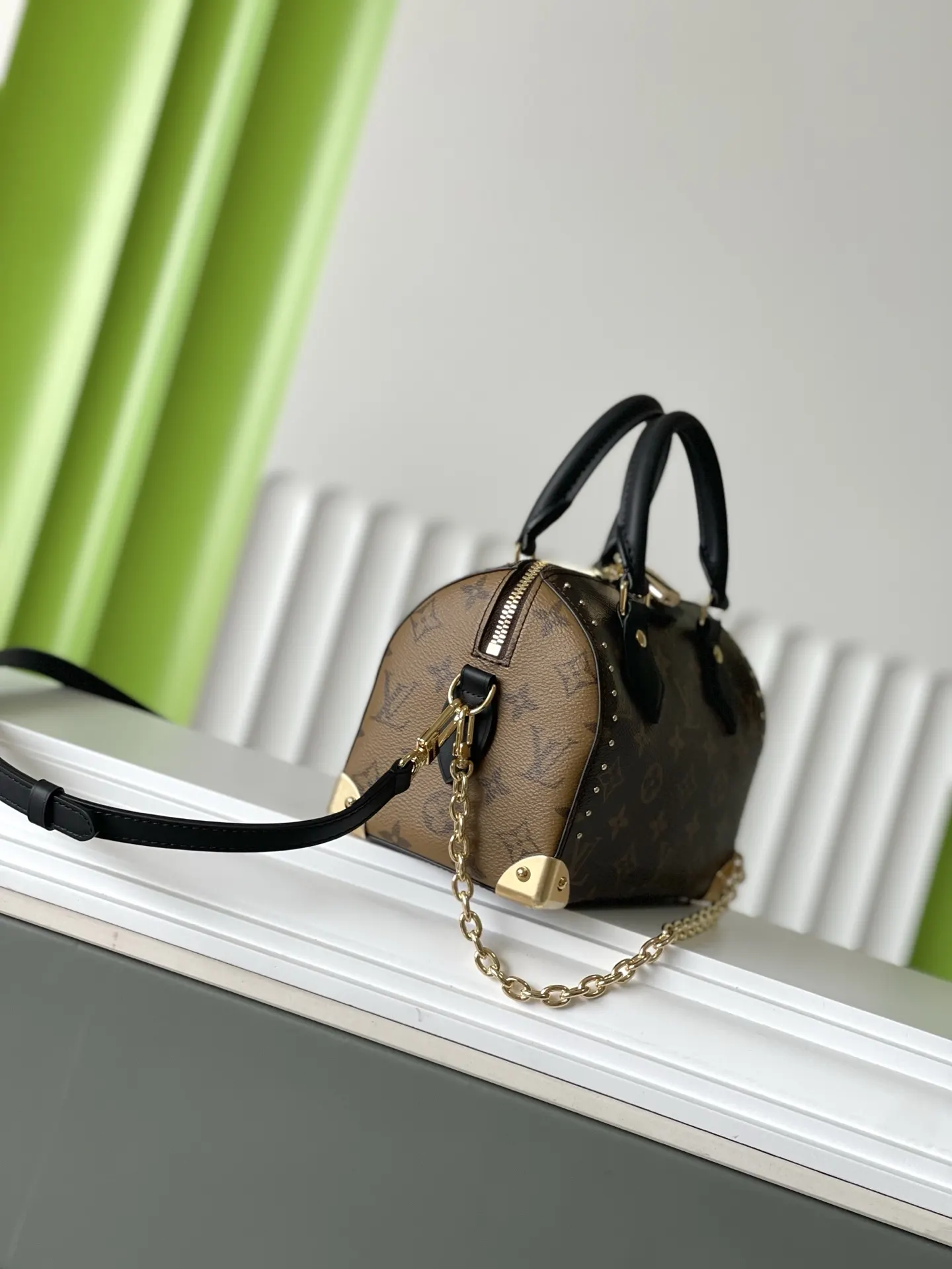 LV Speedy 牛皮 链条包 精致链条款
