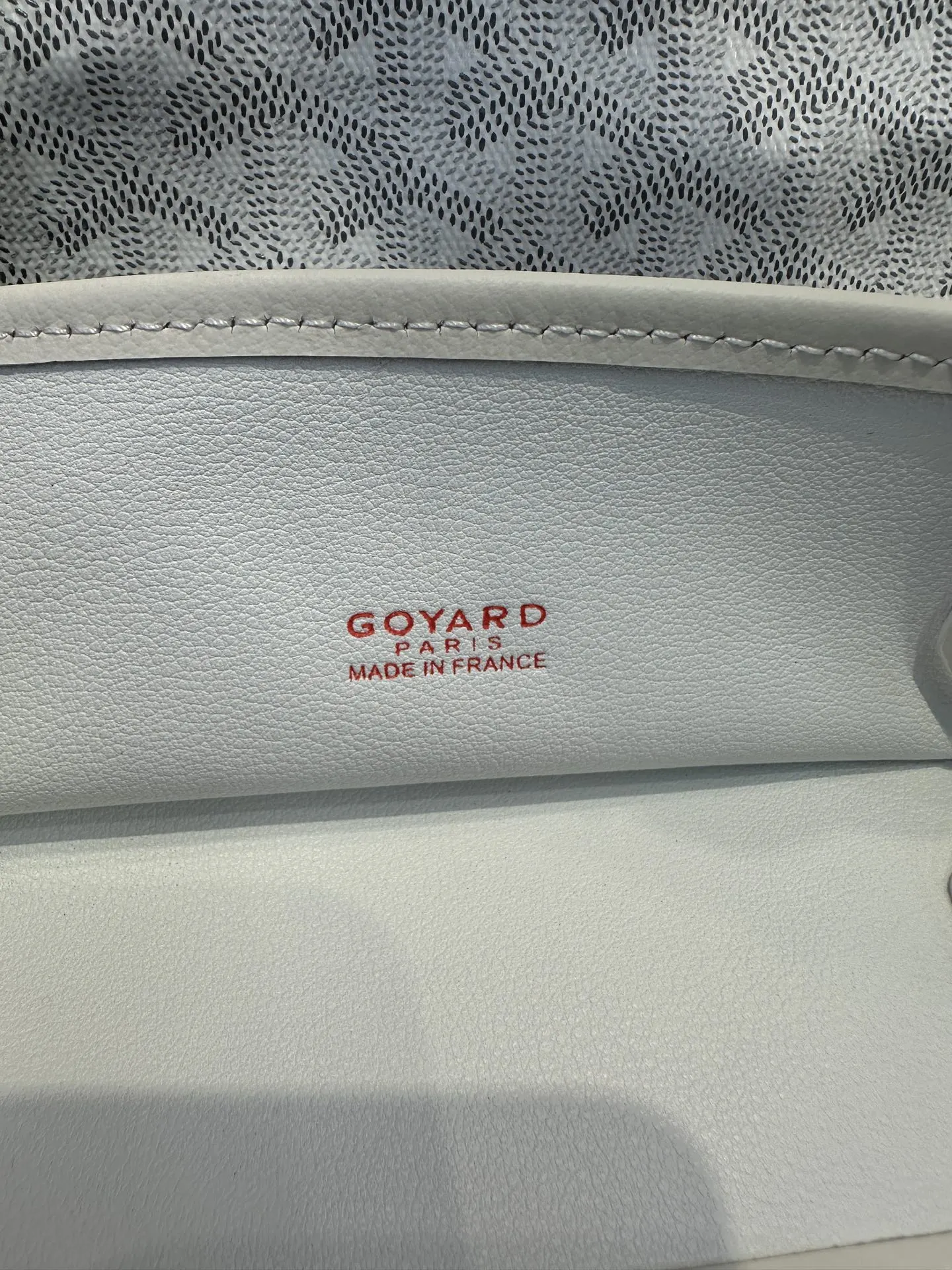 Goyard White Tote Bag Leather