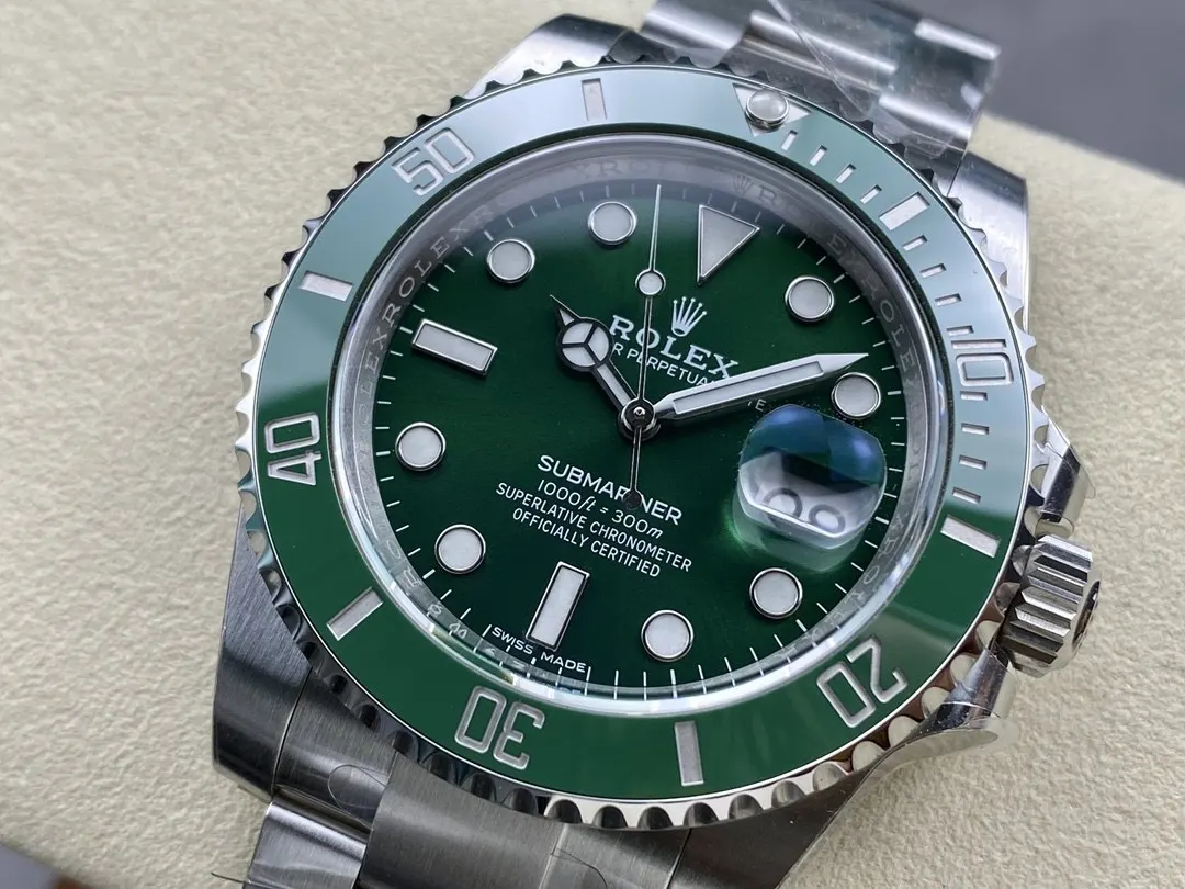 Rolex 藍色 綠色 黑綠钢色水鬼 沿用AR钢带 手錶 經典腕表款