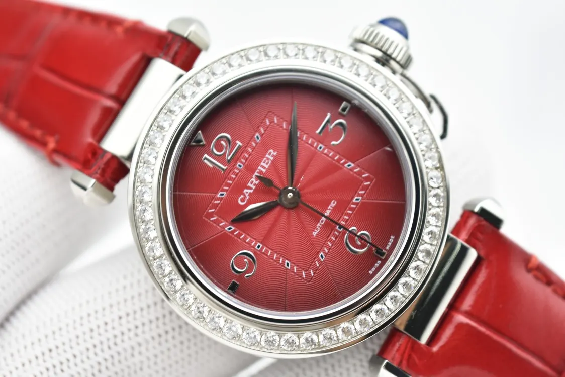 White Blue Watch Classic Leather
