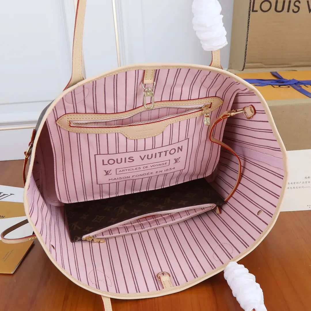 LV Neverfull 帆布 手拿包 精致手拿款