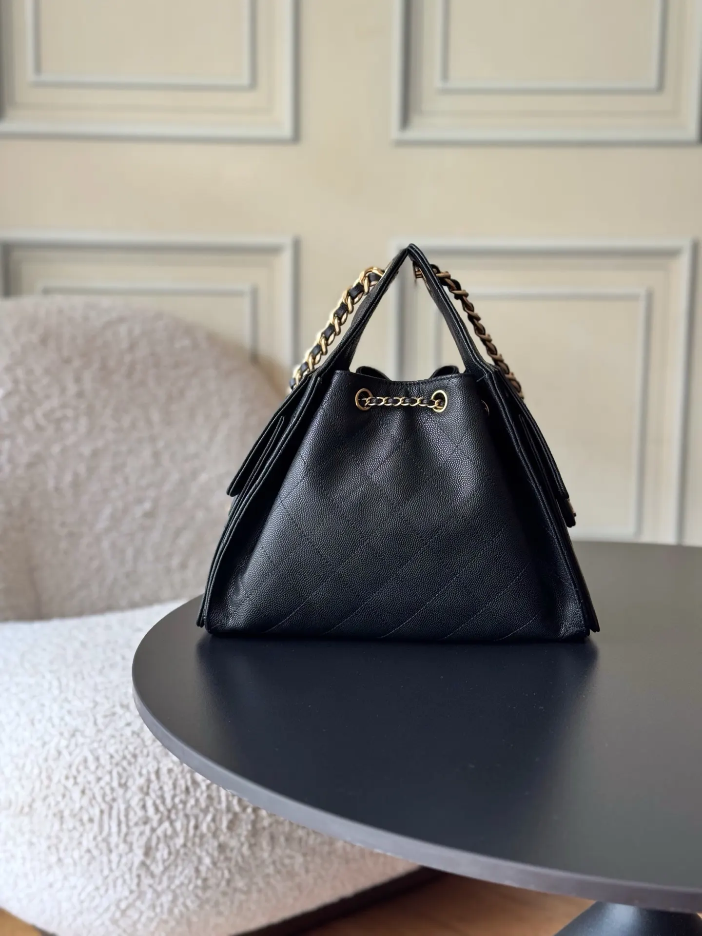 CHANEL Hobo 牛皮 腋下包 复古腋下背款