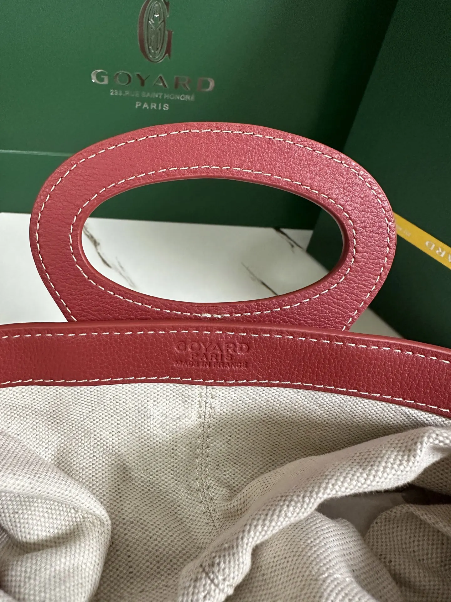 Goyard 紅色 小牛皮 單肩包 日常單肩背款