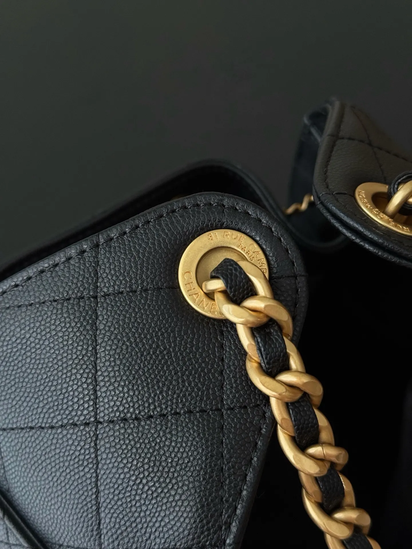 CHANEL Hobo 牛皮 腋下包 复古腋下背款