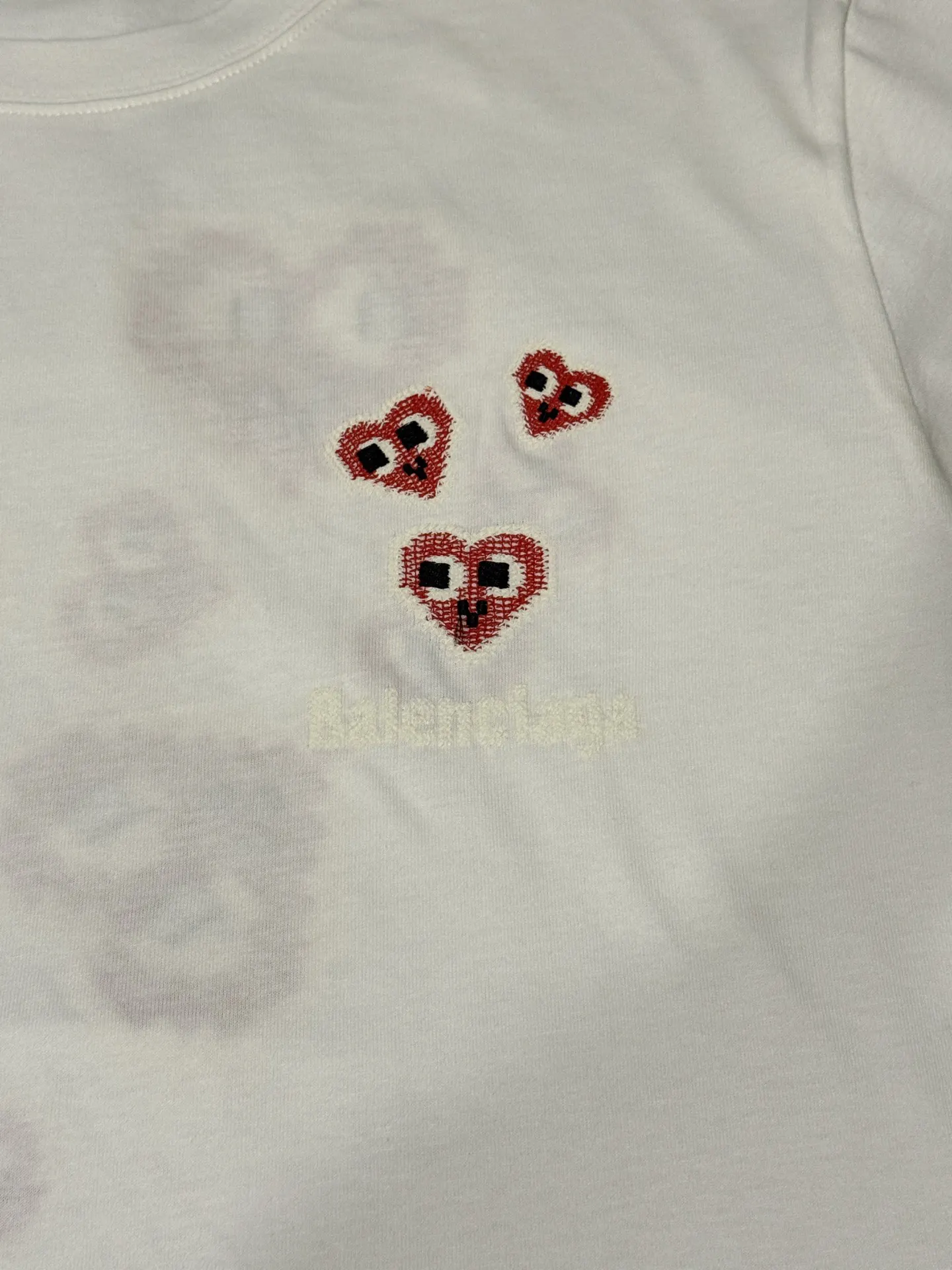 Balenciaga 白色 Logo 字母 短袖T恤 街头休闲款