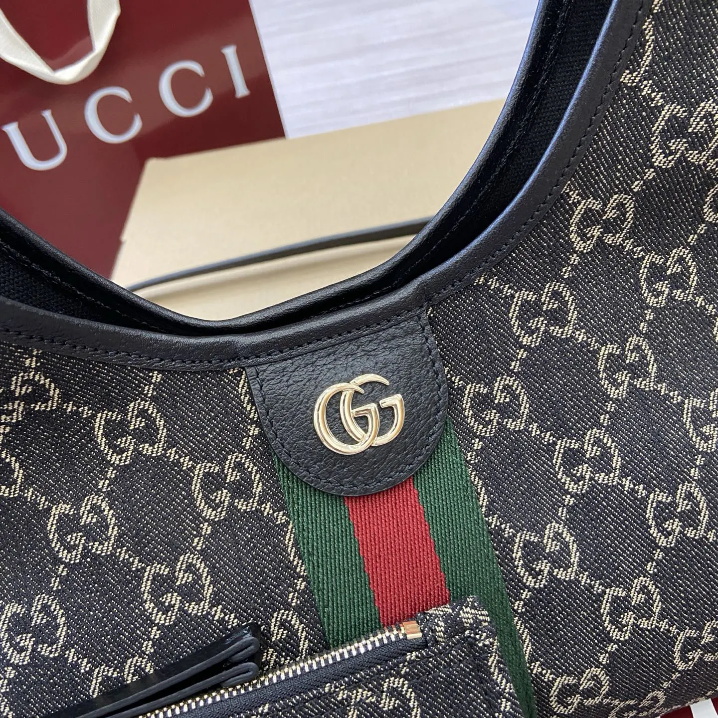 Gucci 牛仔 手提包 通勤手提款