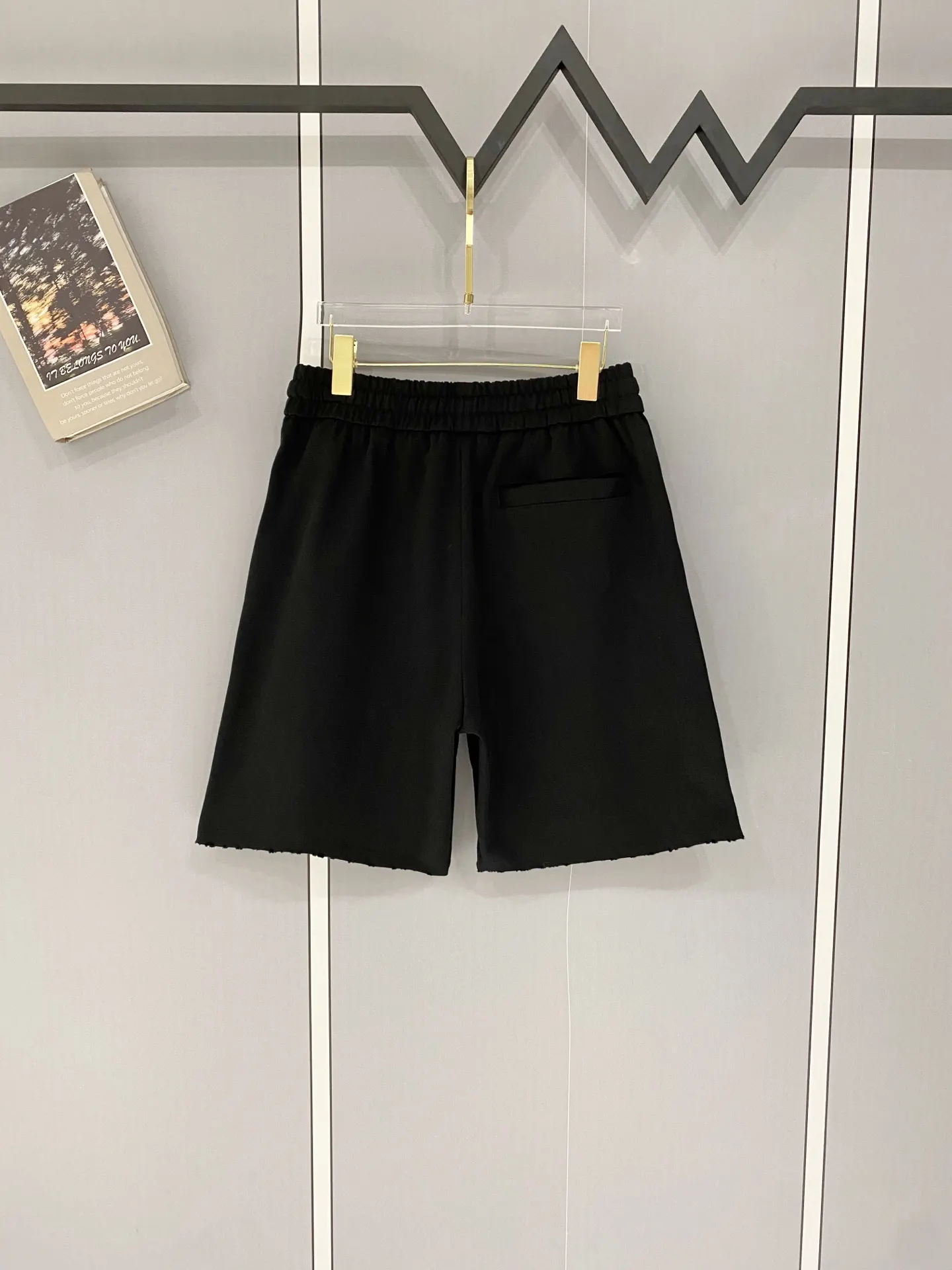 Balenciaga 黑色 純棉 短褲