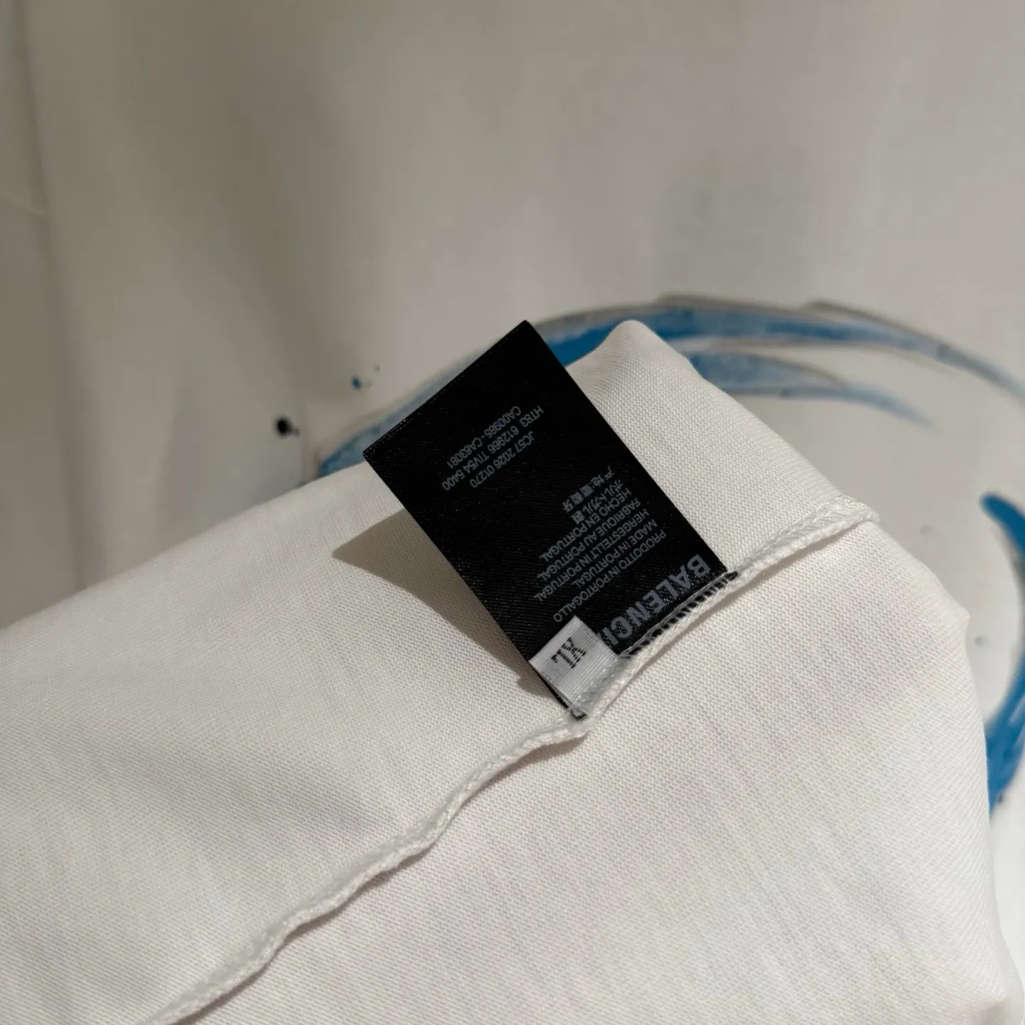 Balenciaga 25Ss Embroidery Cotton Short Sleeve T-Shirt Street