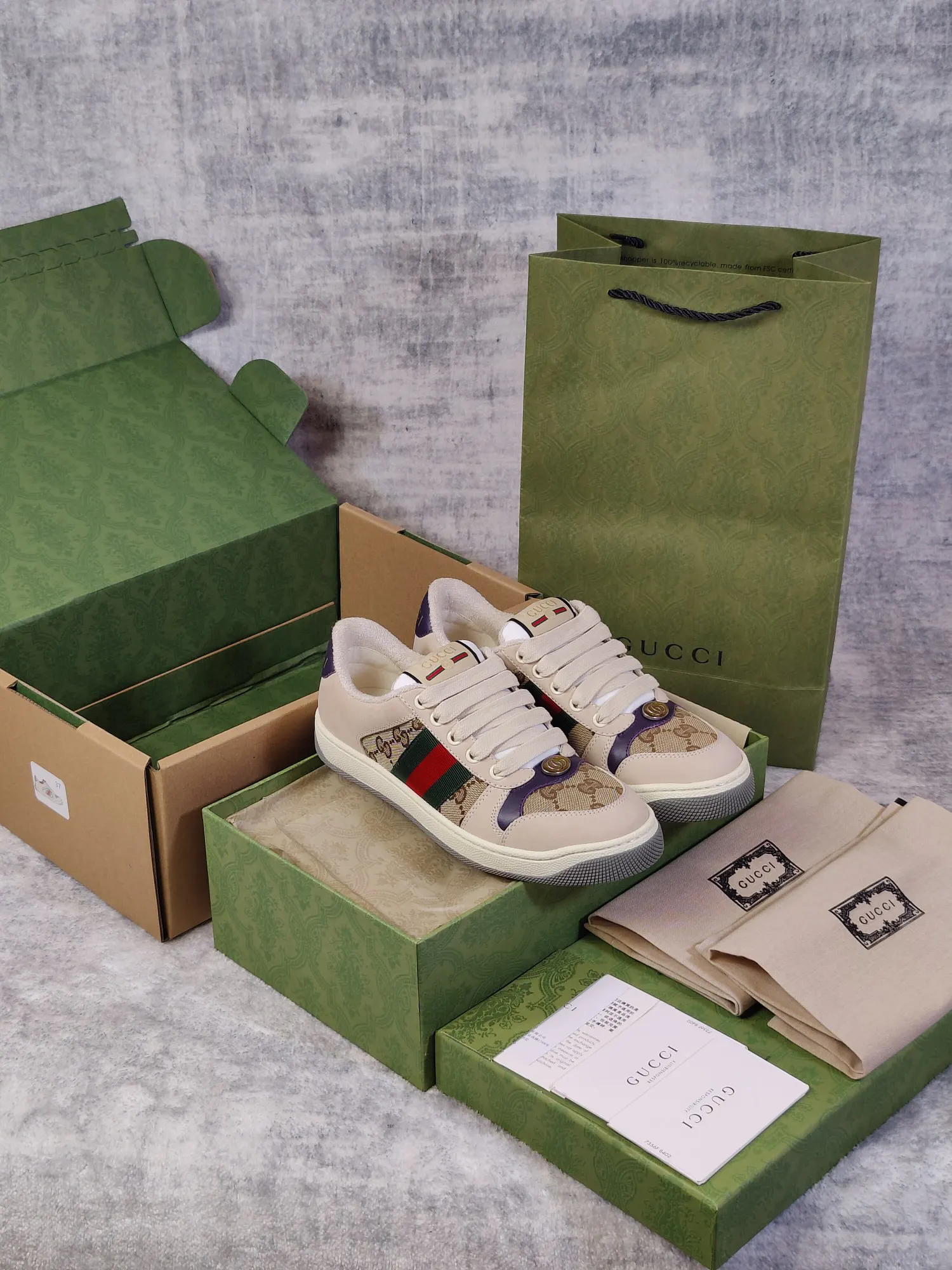 Gucci Logo休闲运动鞋