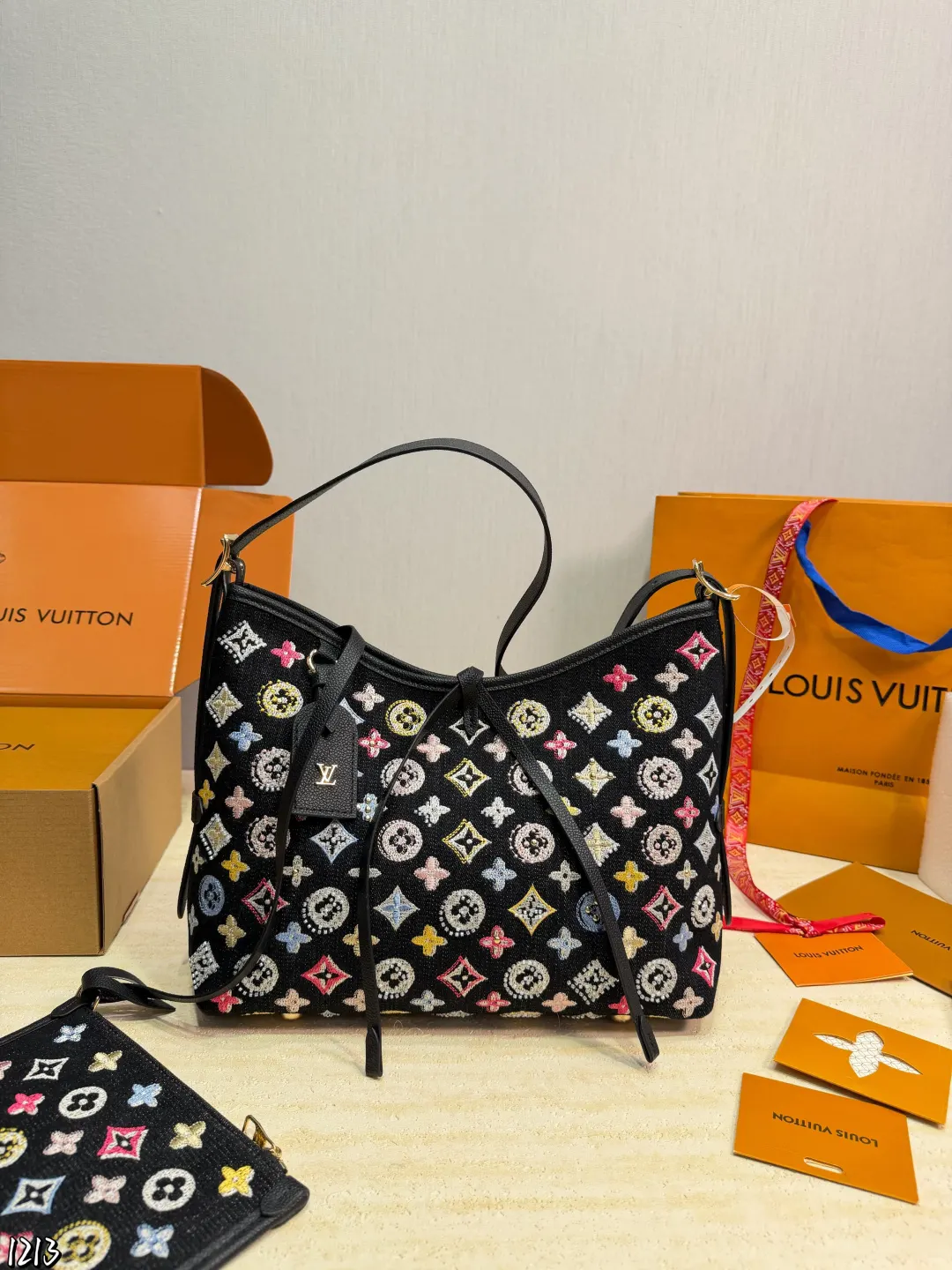 LV CarryAll 老花 牛仔 托特包 大容量托特款