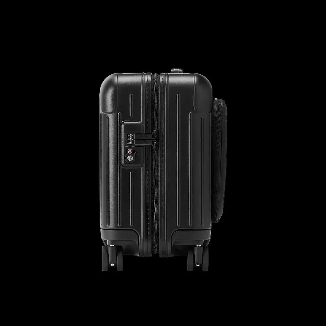 Black Carry-On Suitcase Travel Lightweight