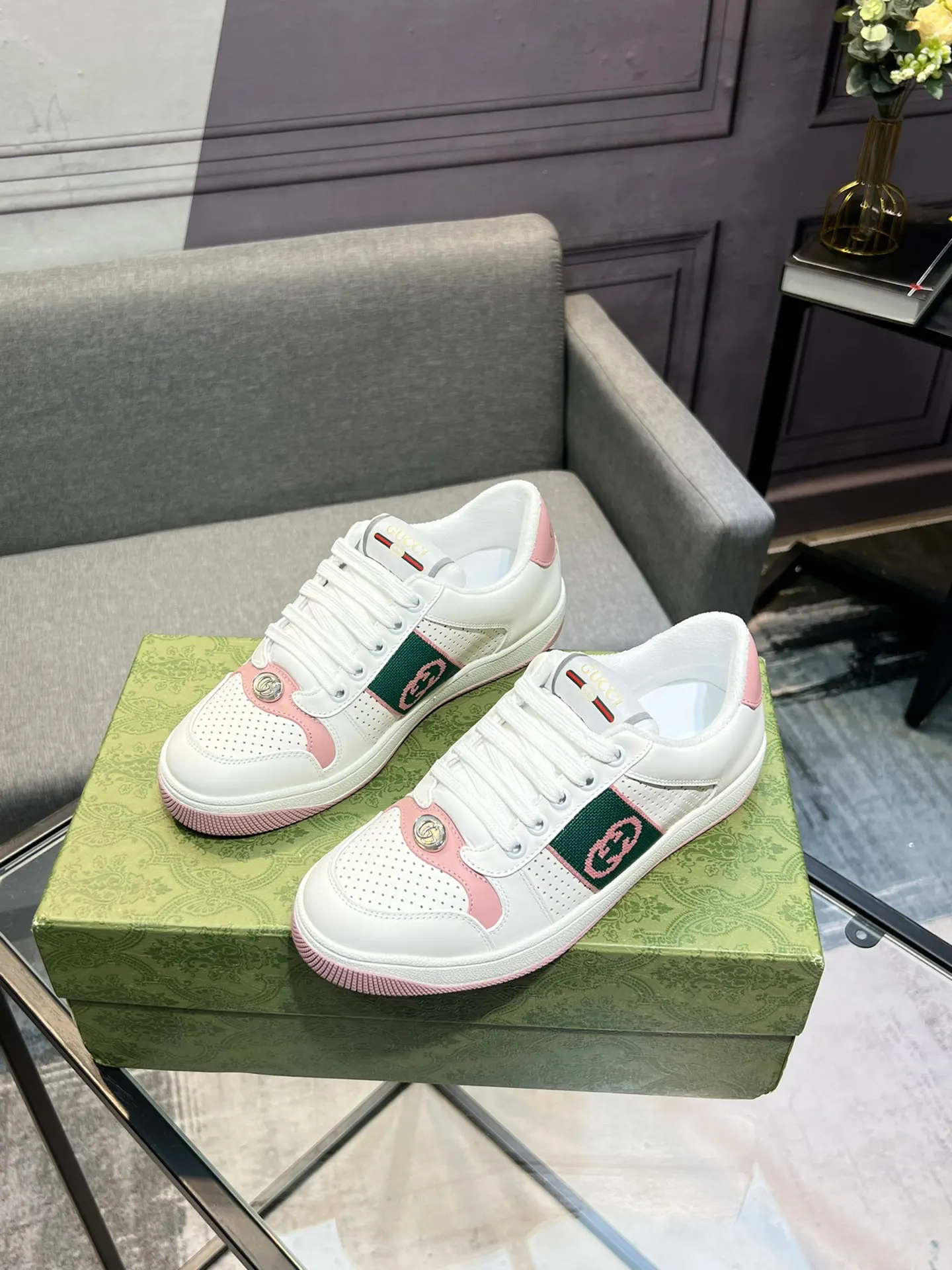 Gucci Logo休閒運動鞋