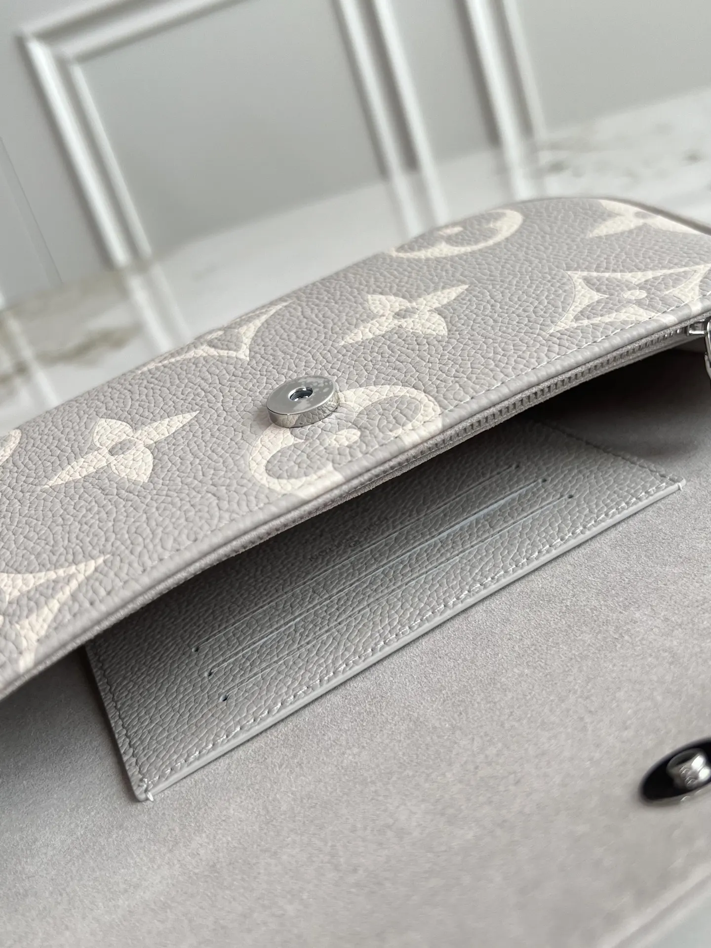 Louis Vuitton Gray Monogram Chain Bag