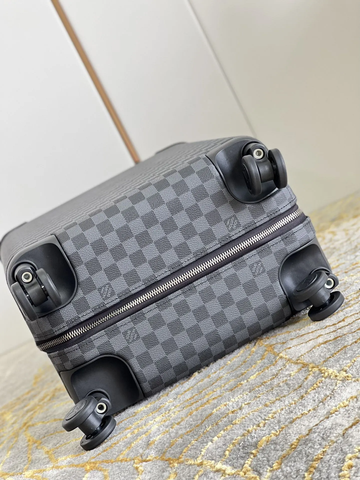 Louis Vuitton Black Suitcase Travel Lightweight Canvas