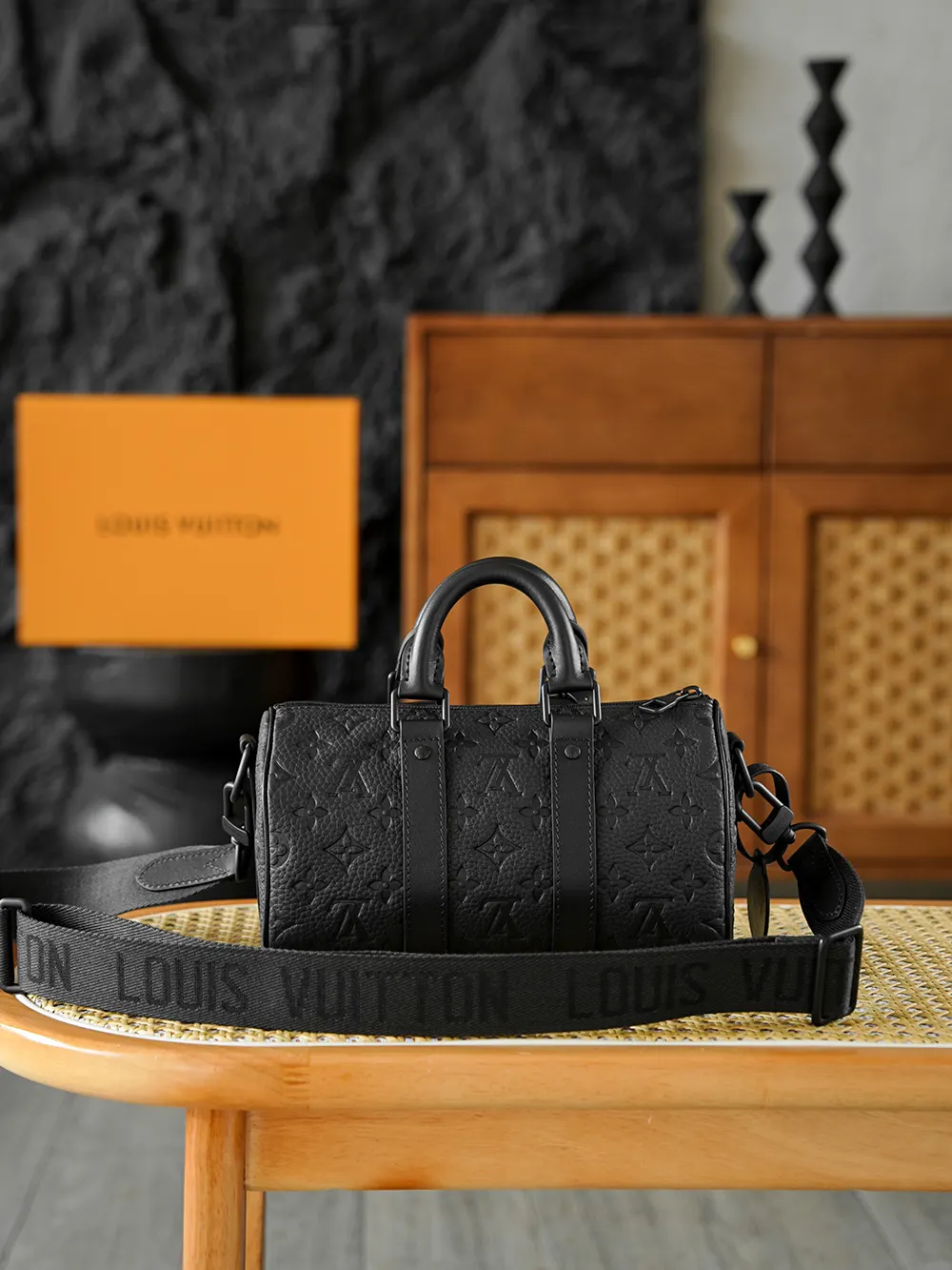 Keepall 牛皮 旅行袋 大容量旅行款