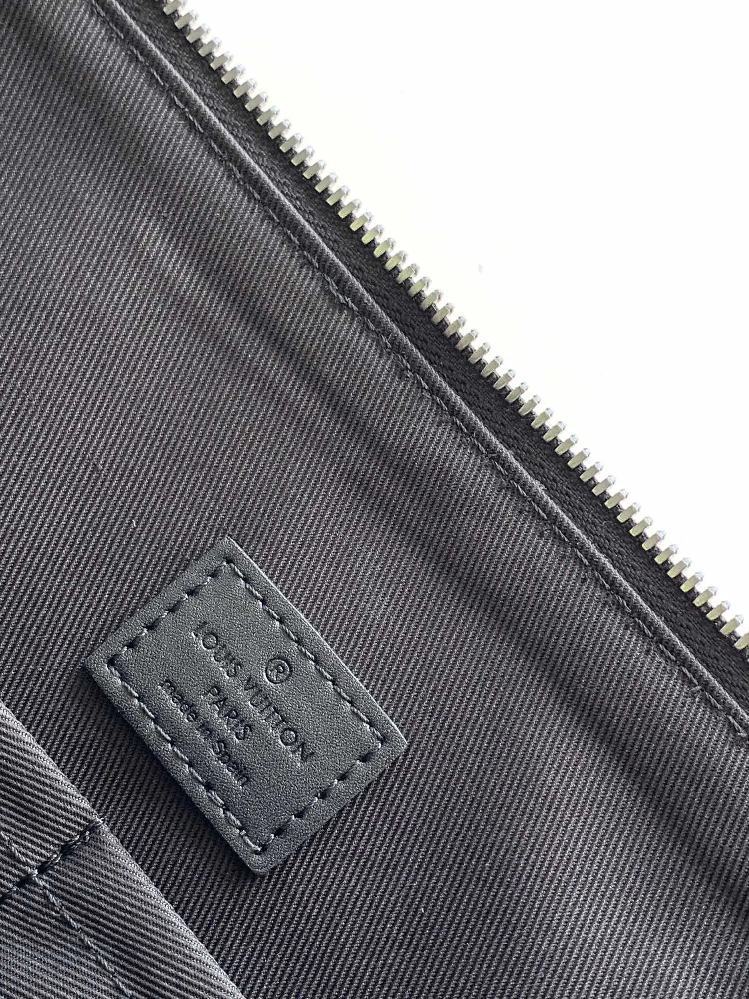 Louis Vuitton Black Blue Organizer Pouch Travel Leather