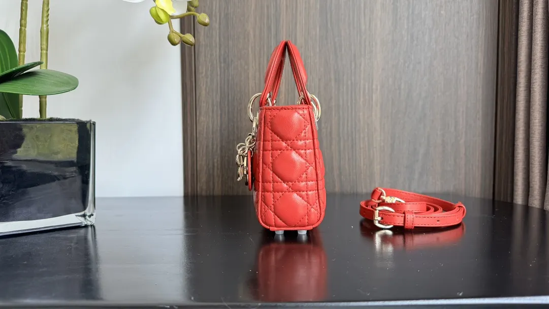 Dior Red Top Handle Bag Commuter