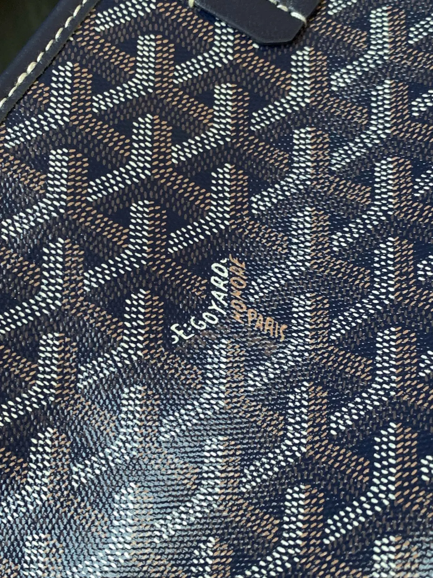 Goyard 深藍 皮革 托特包 大容量托特款