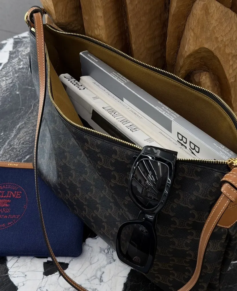 Gold Hobo Shoulder Bag Vintage