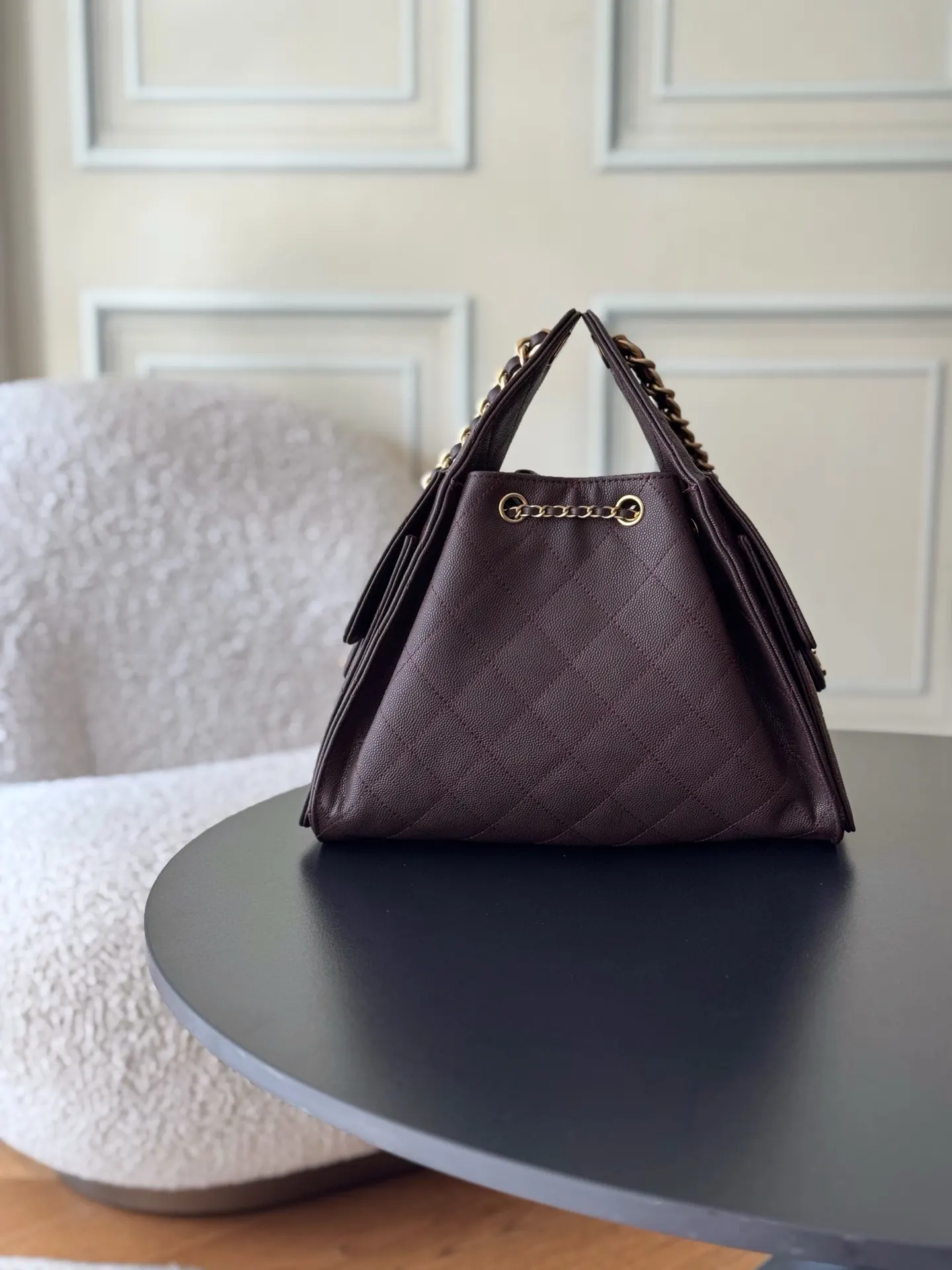 CHANEL Hobo 牛皮 腋下包 复古腋下背款