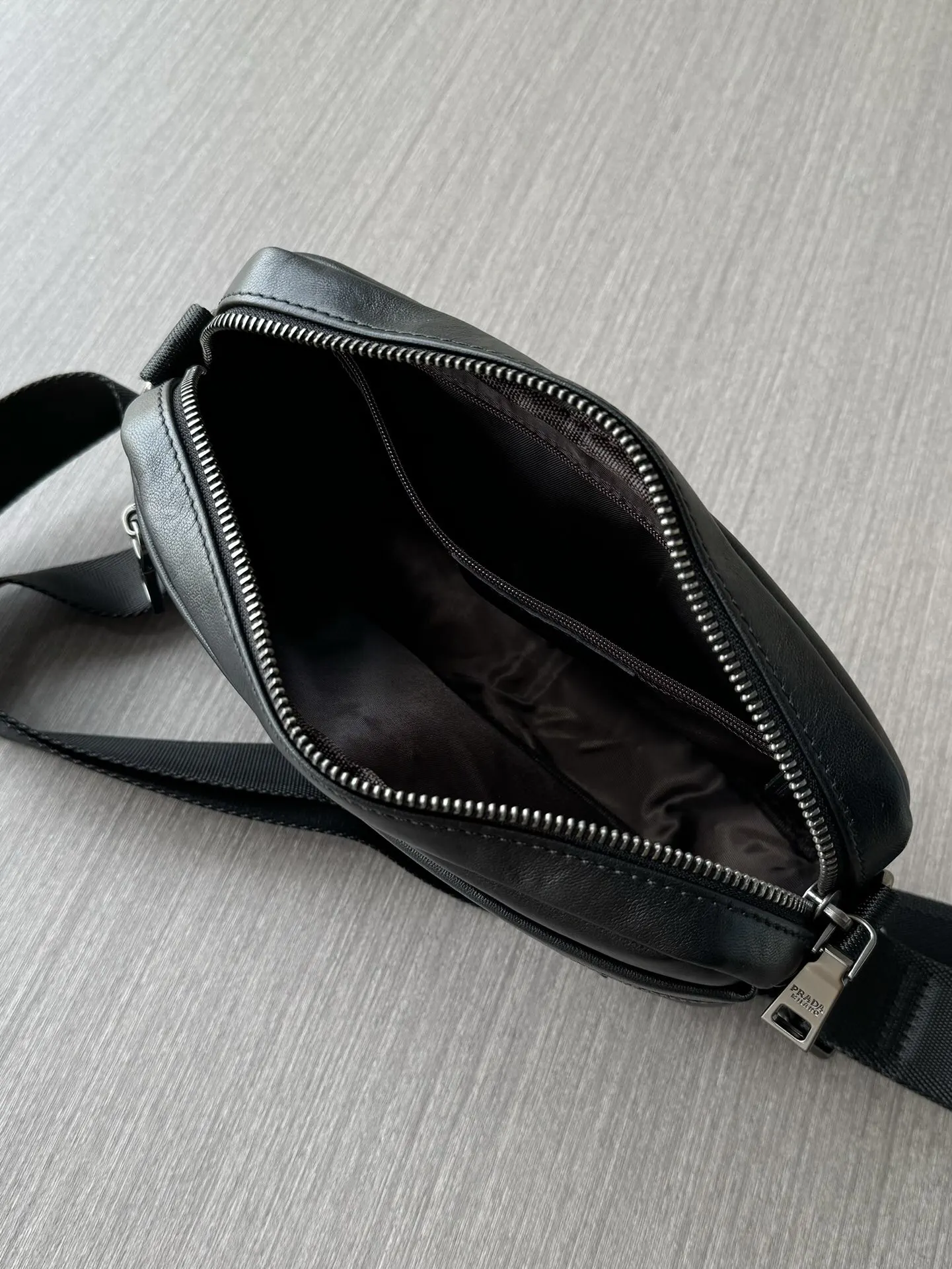Prada Black Crossbody Bag Commuter Leather