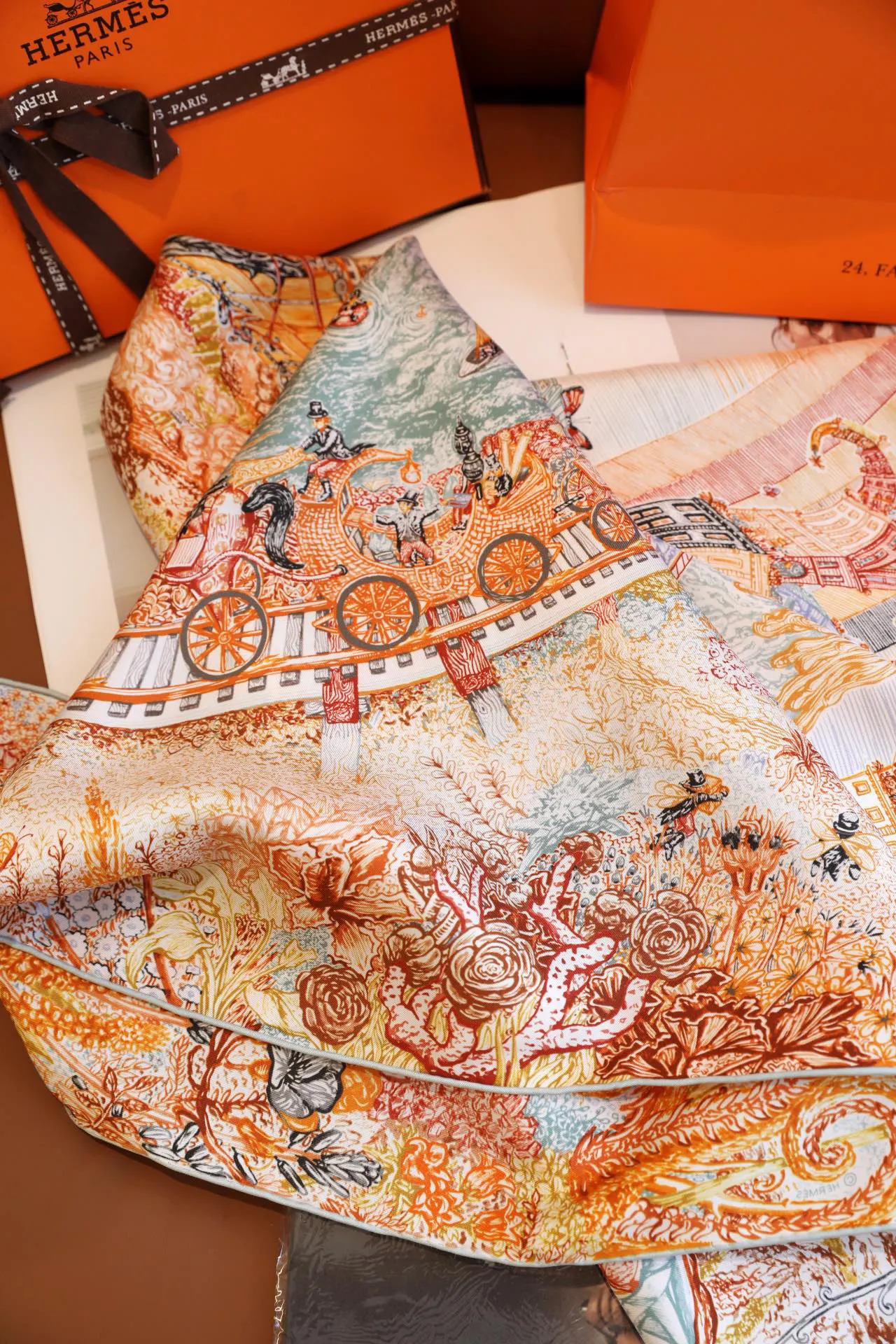 Hermès 丝巾 精致配饰