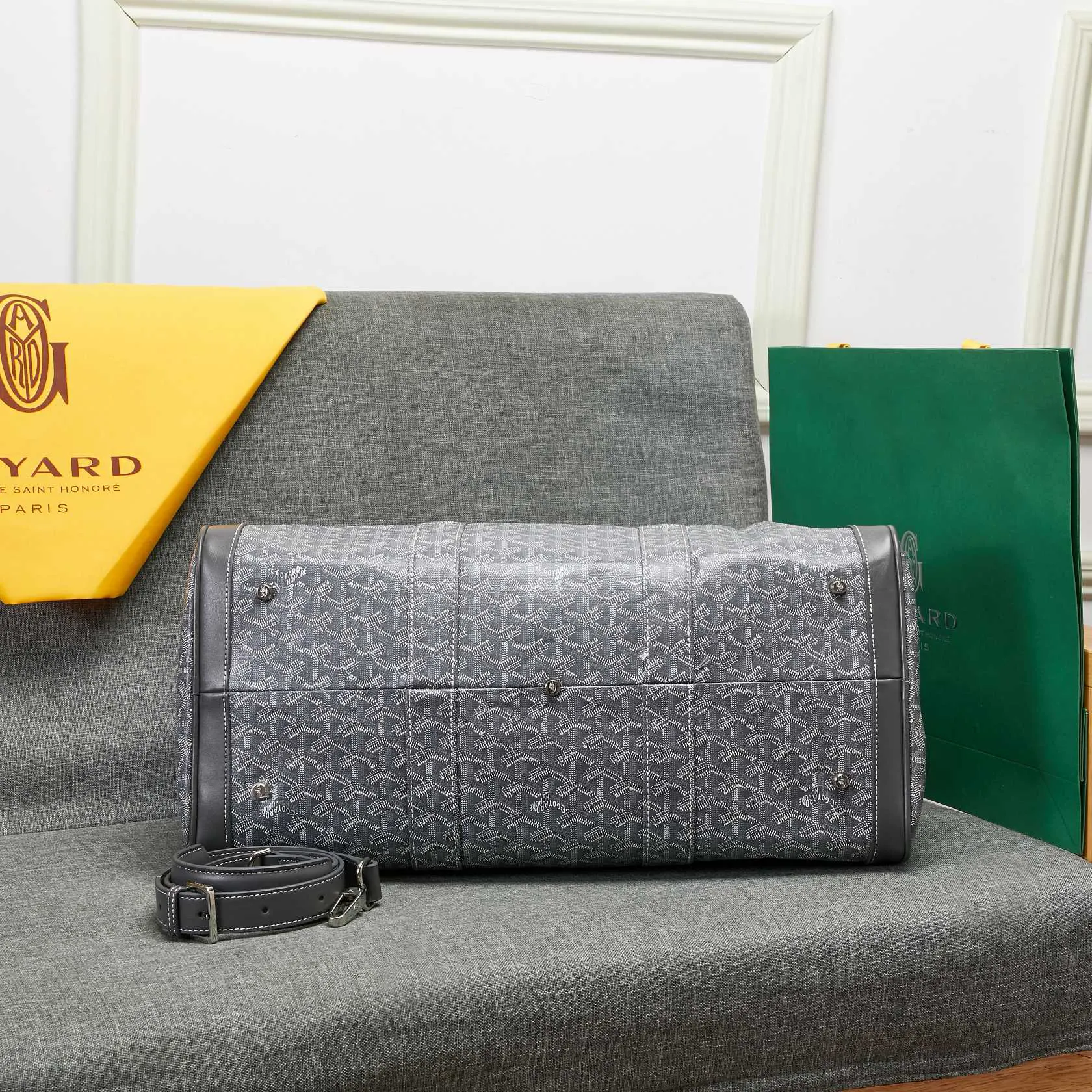 Goyard 吴亦凡同款包男女同款口袋GY戈雅旅行包手提单肩短 大容量旅行款