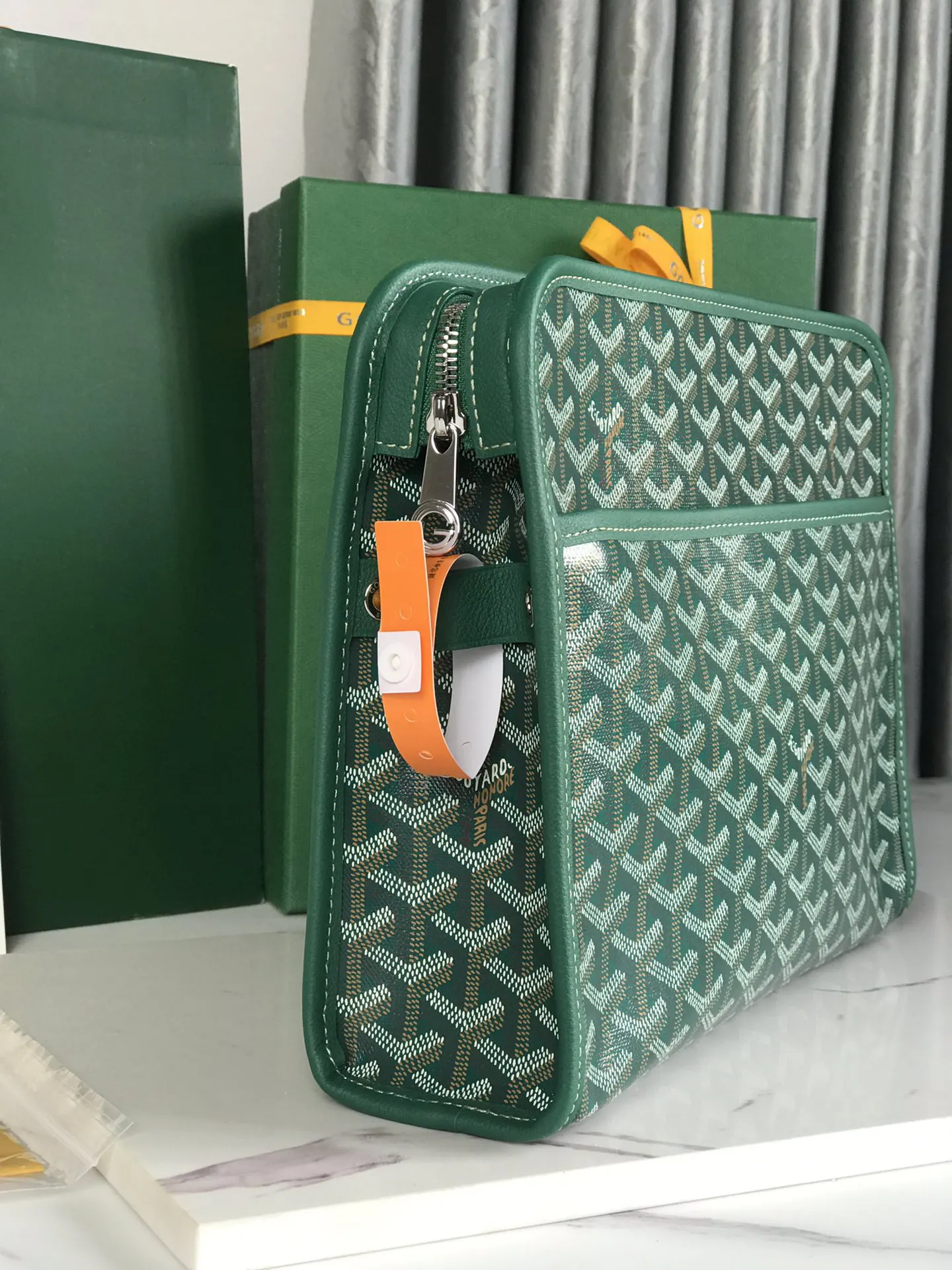 Goyard 黄色 牛皮 手拿包 精致手拿款
