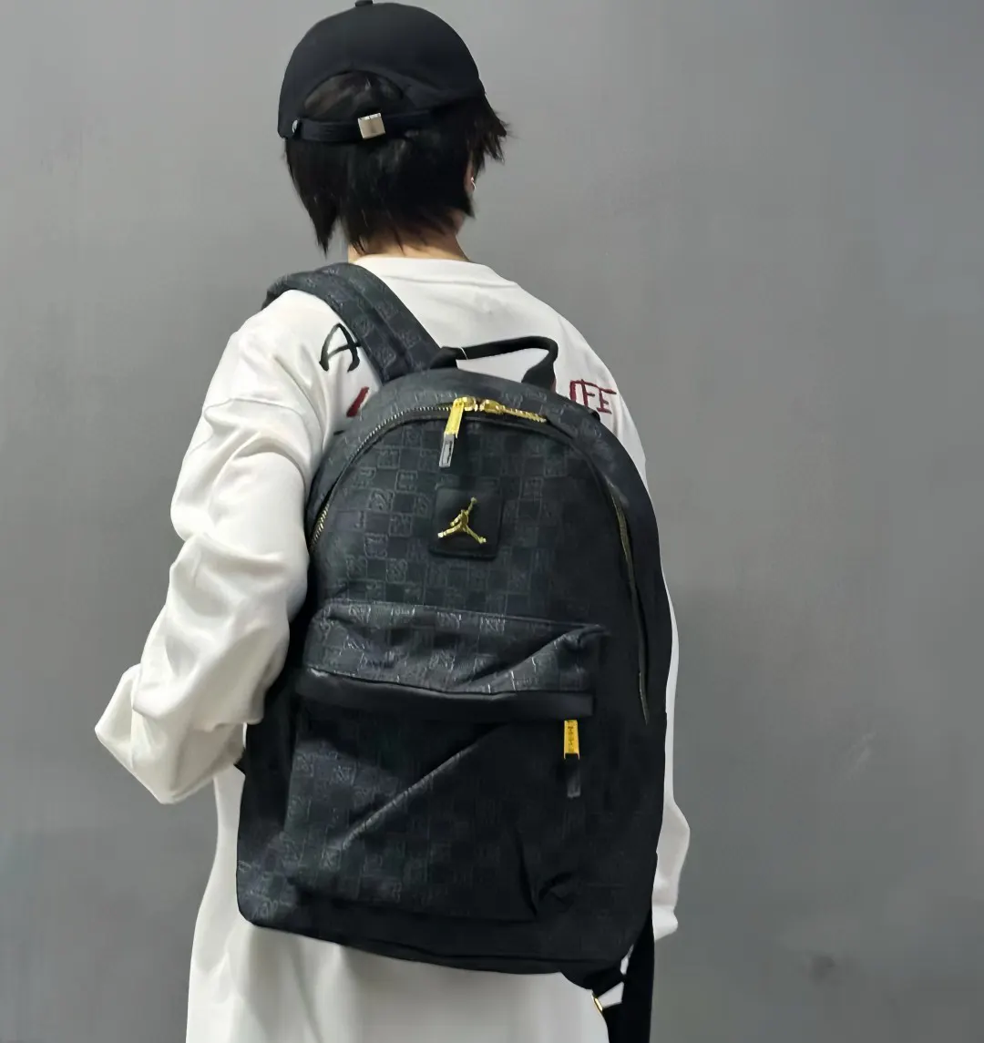 Black Monogram Shoulder Bag Canvas