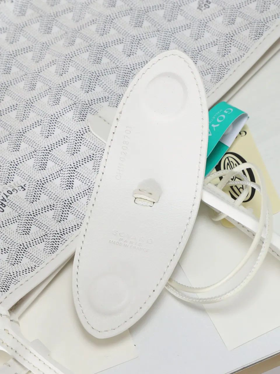 Goyard 白色 帆布 腋下包 复古腋下背款