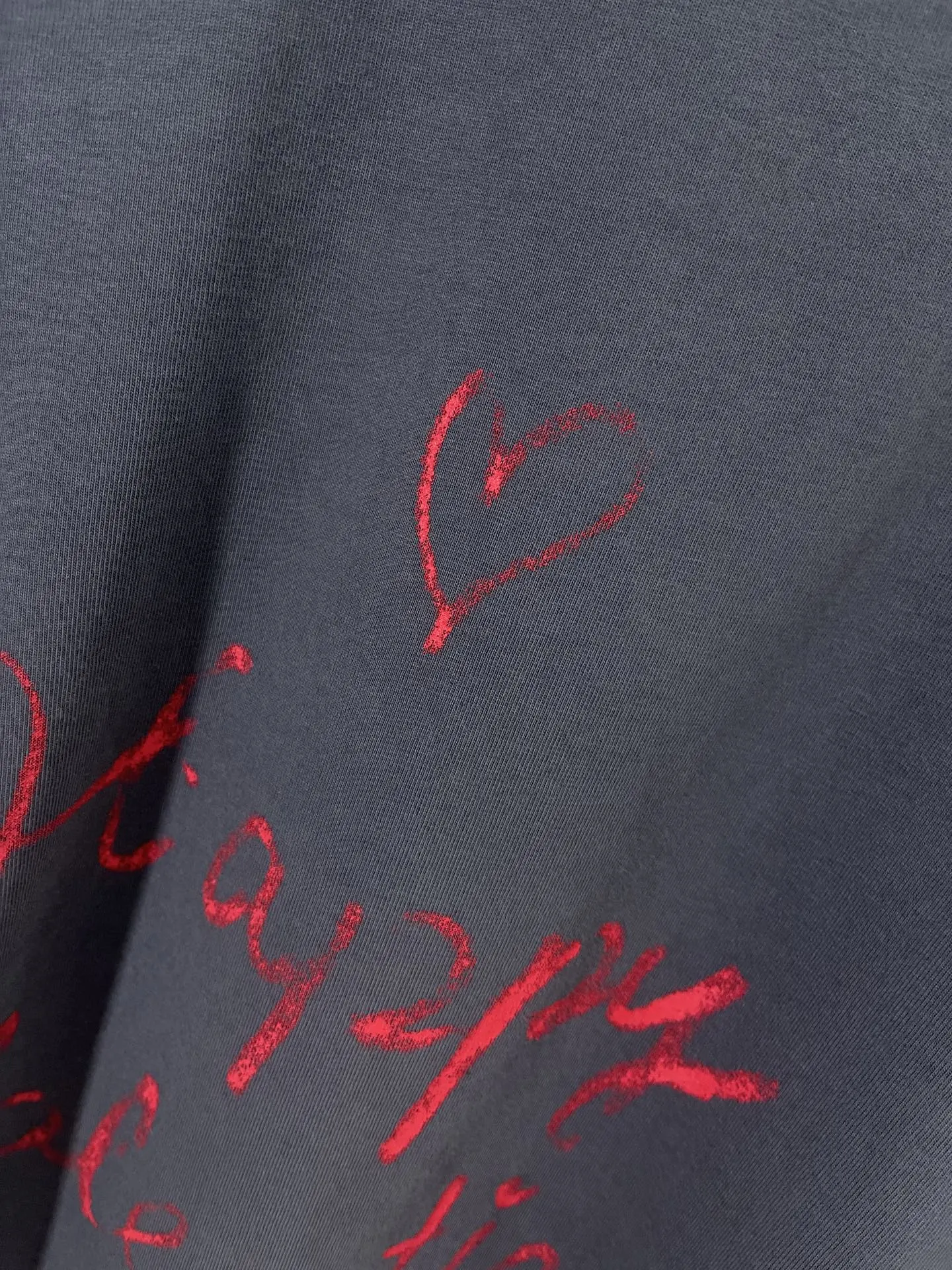 Balenciaga Gray Logo Short Sleeve T-Shirt Street