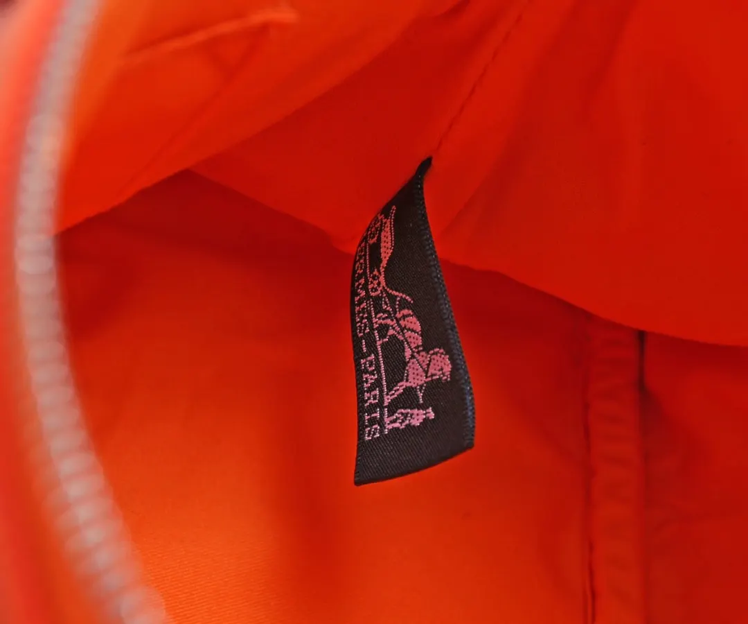 Hermès 帆布拼皮 化妆包