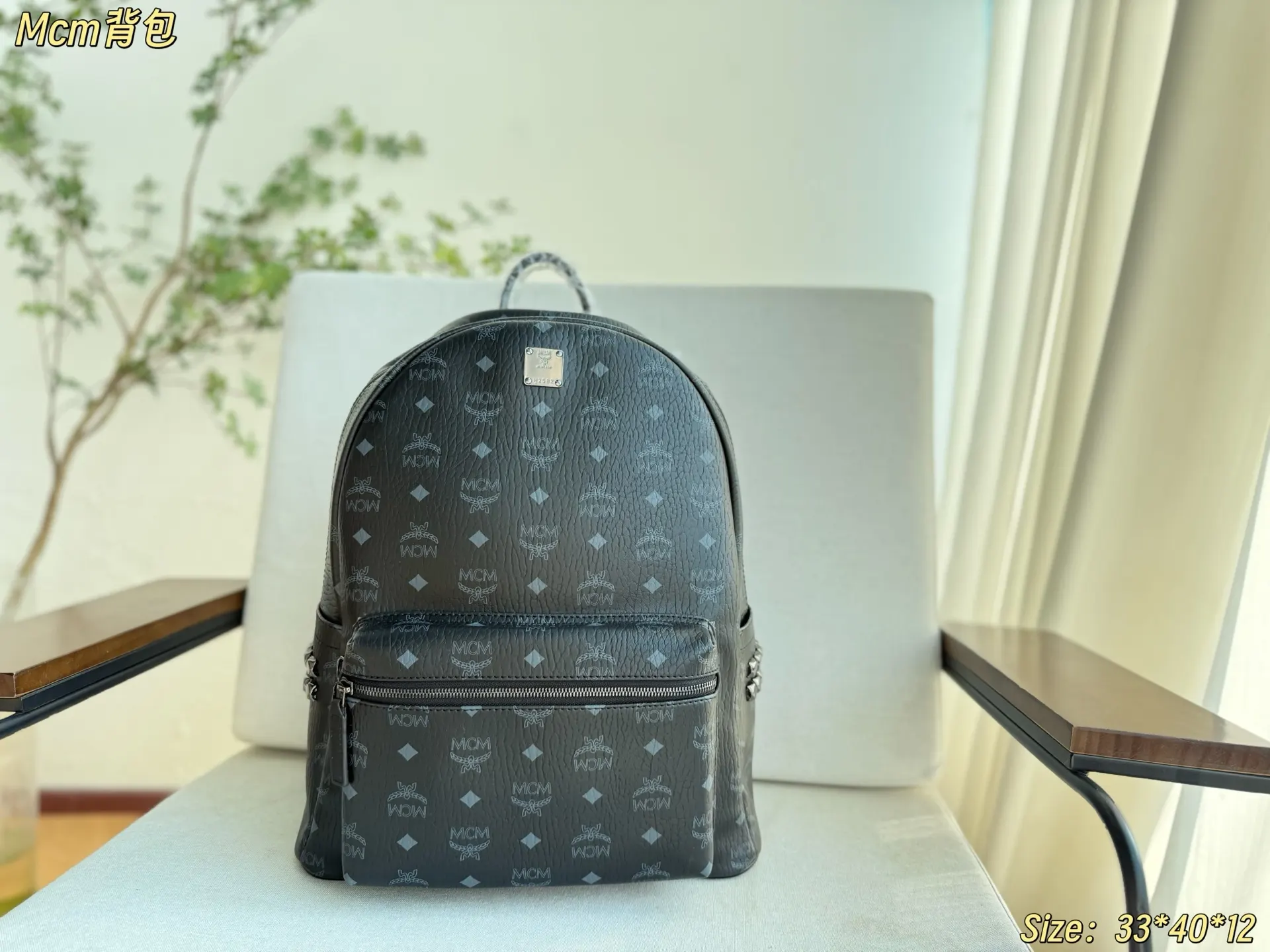 焦糖色 MCM雙肩包 真的好帅 秋冬才是mcm的主场 MC 实用雙肩款