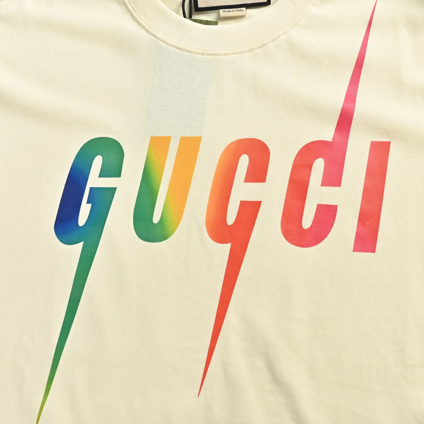 Gucci 23Ss Letter Print Short Sleeve T-Shirt