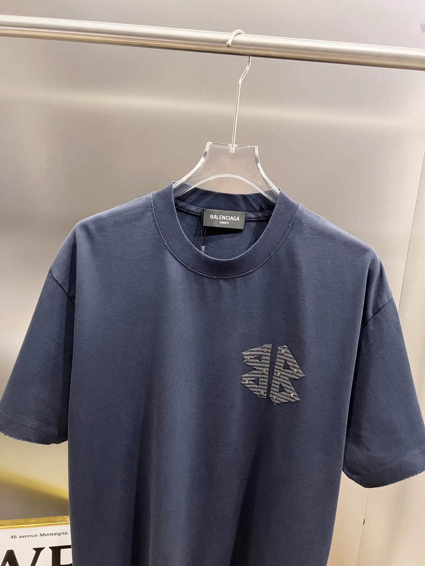 Balenciaga 黑色 Logo 短袖T恤 宽松休闲