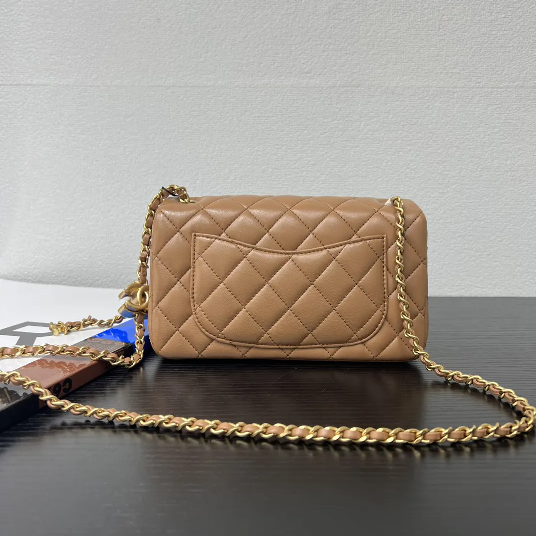 Chanel Lambskin Flap Chain Bag One Shoulder Cross Image 2 Chanel Lambskin Flap Chain Bag One Shoulder Cross Image 2