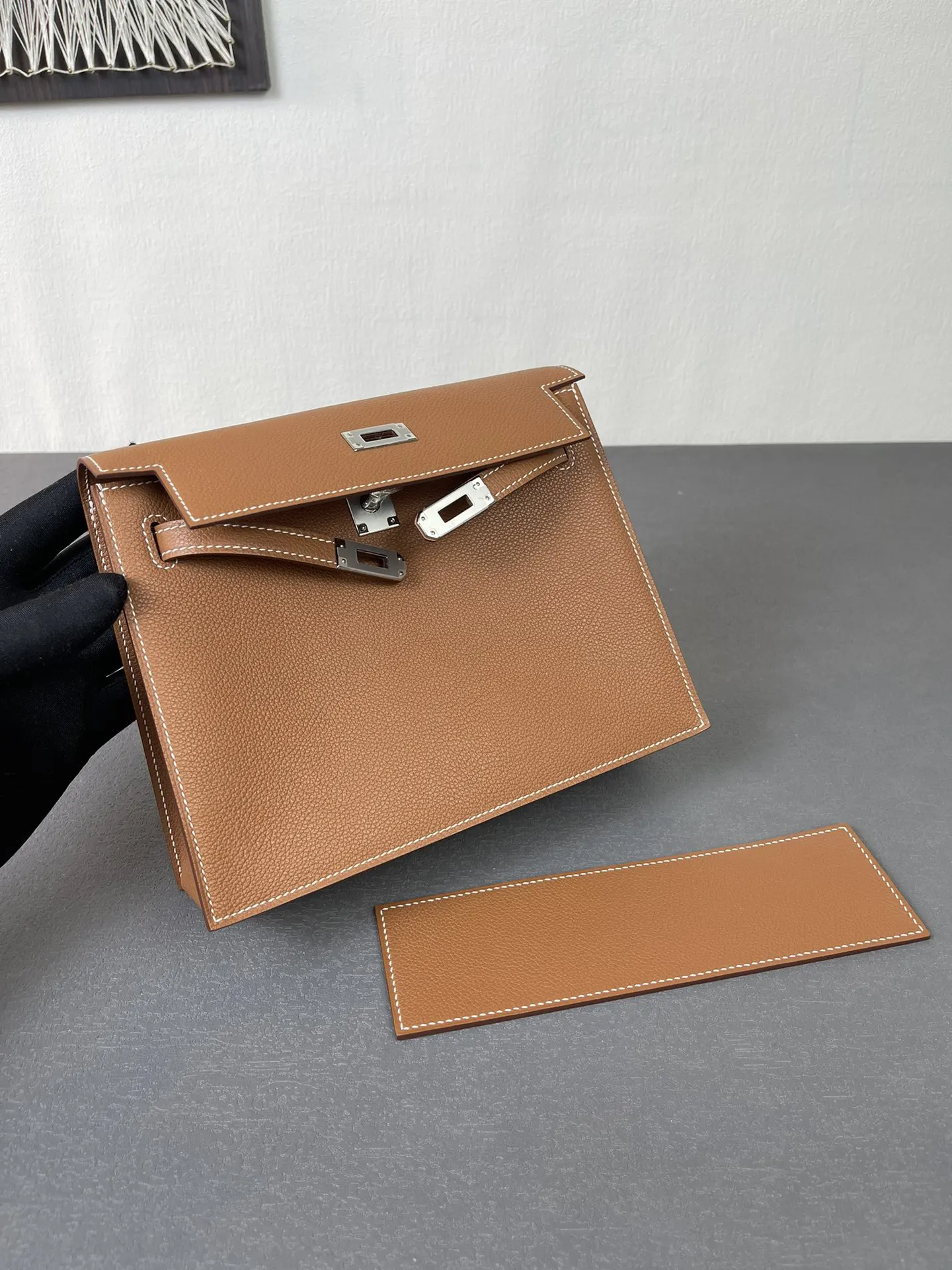Brown Top Handle Bag Commuter