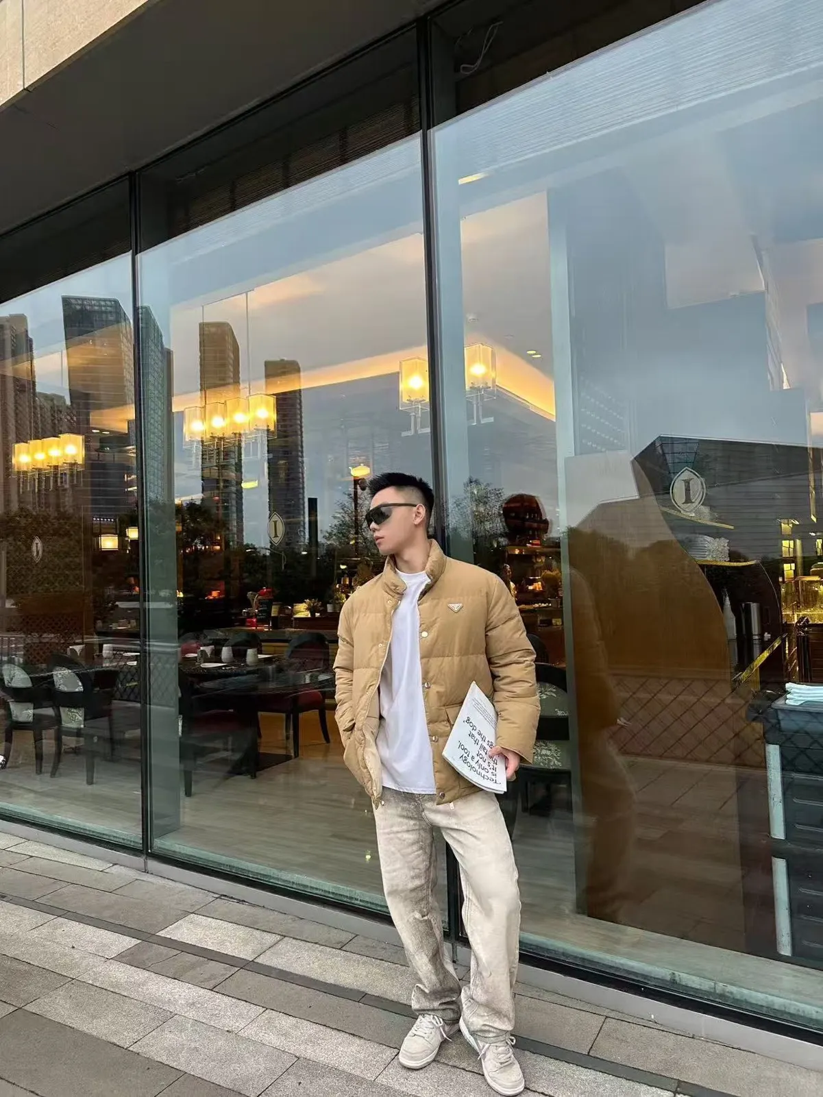 Prada 三角标 羽绒服 通勤休闲 夹克