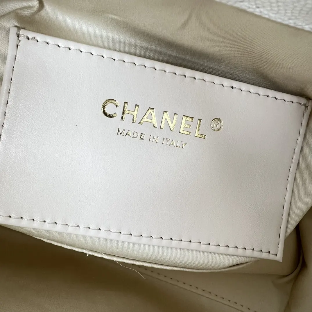 Chanel 22 小号 白色 皮革 链条包