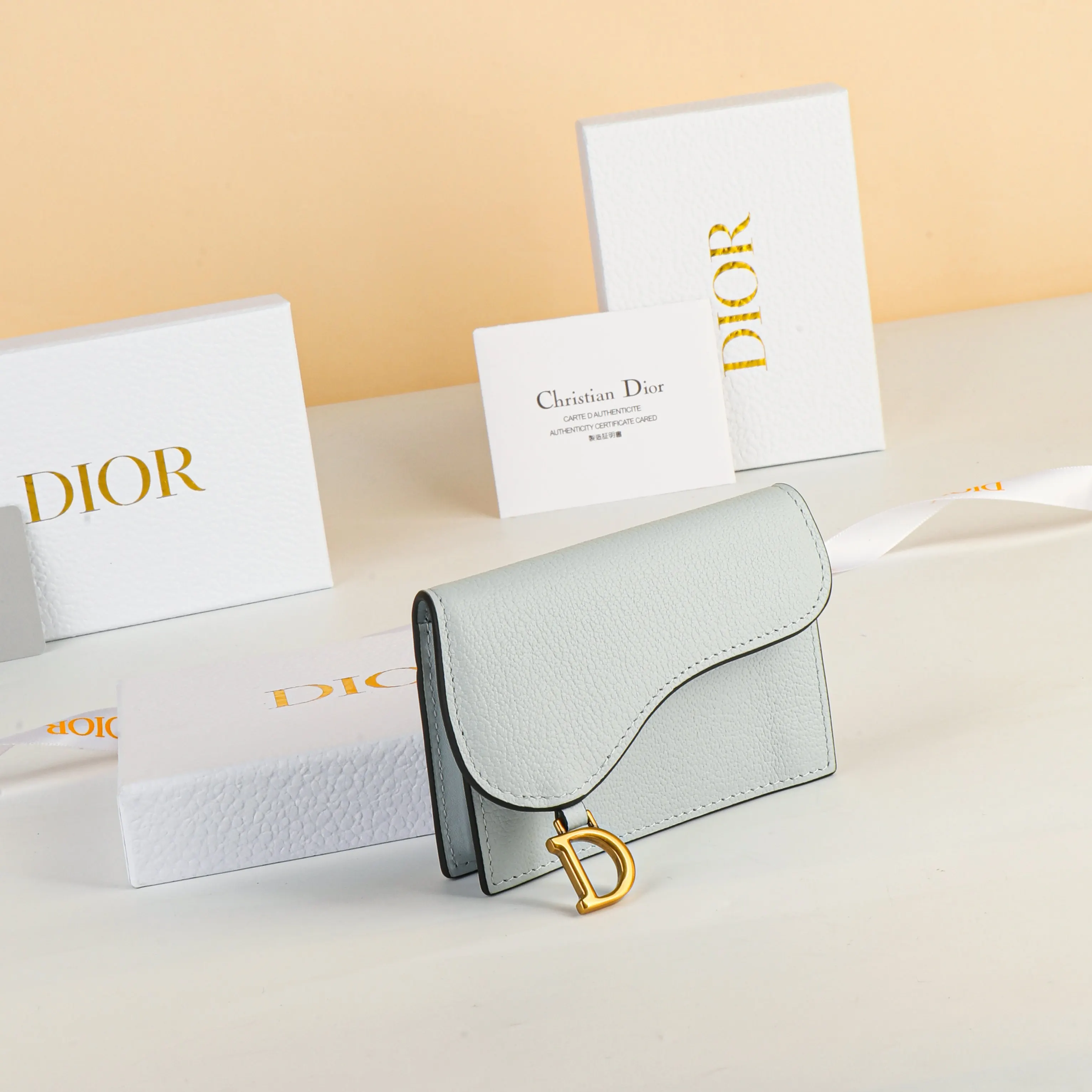 Dior Saddle 皮革 钱包