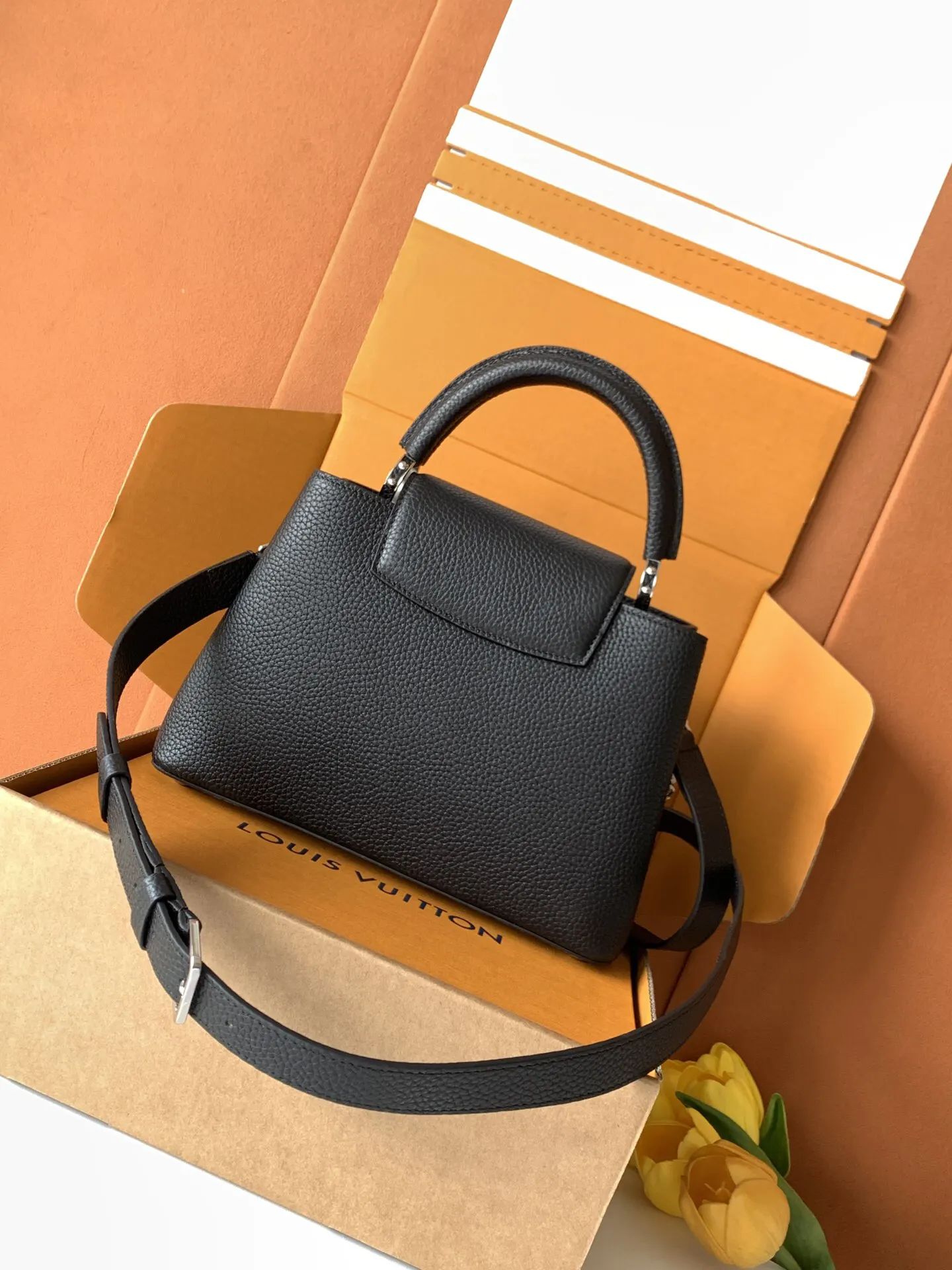 Black Chain Bag Leather