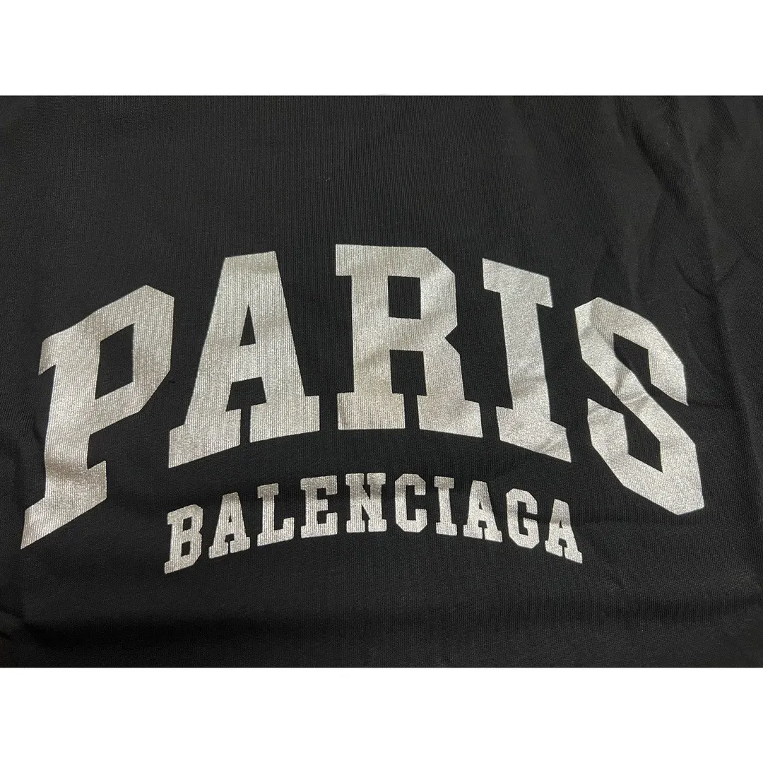 Balenciaga 黑色 纯棉 Logo 短袖T恤