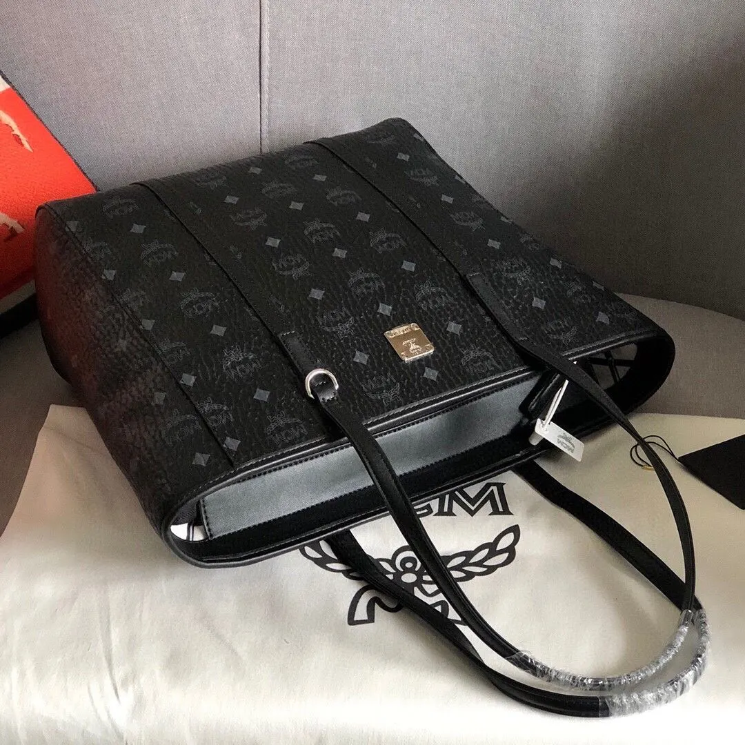 牛皮 款号 MCM Toni 托特包 大容量托特款