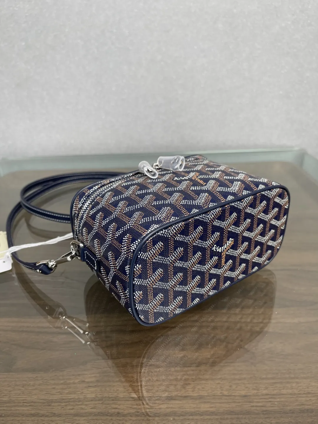 Goyard 蓝色 深蓝 小牛皮 化妆包 便携收纳款
