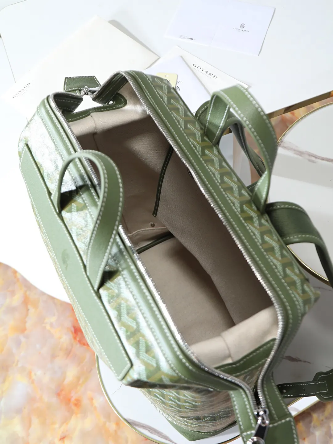 Goyard Backpack Leather