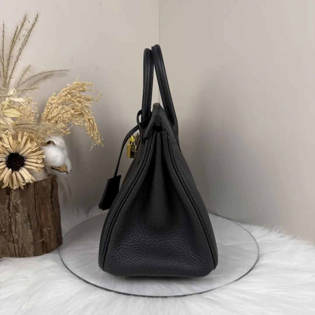 Hermès Birkin 黑色 Togo牛皮 手提包 13cm